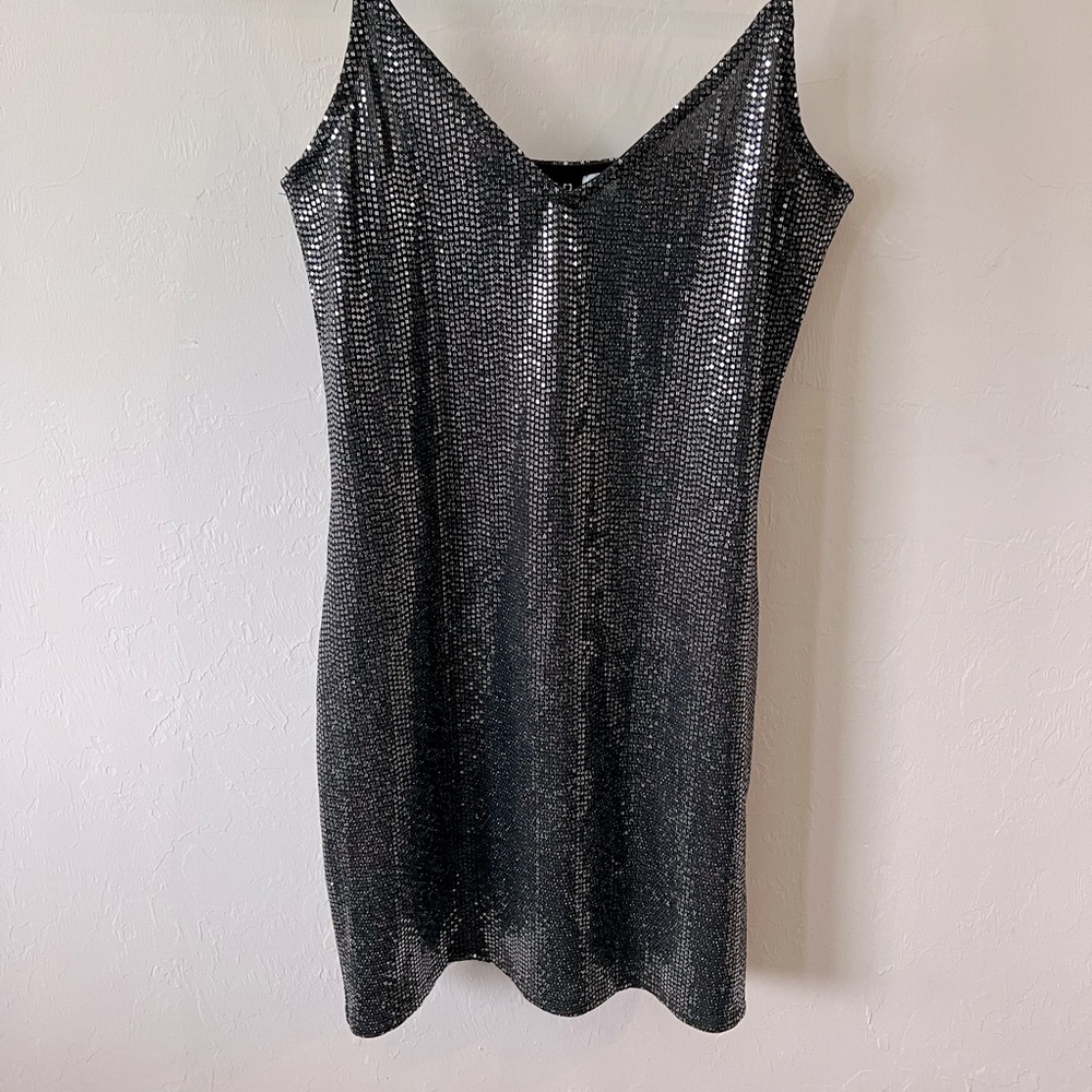 Black shimmery dress!